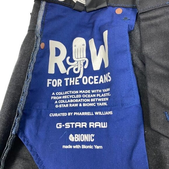 G-star Raw Men's Black Occotis 3301 Slim Jeans Restored Distressed US 31 X 34 - Picture 11 of 16